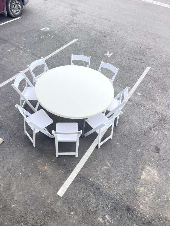 Chairs and tables